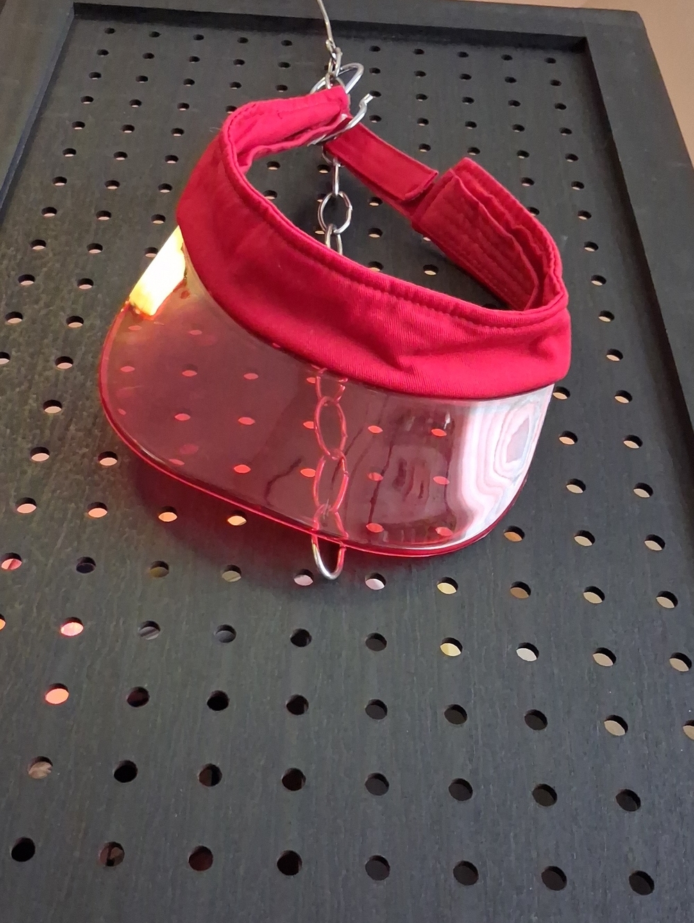 Forever 21 Red Transparent Visor